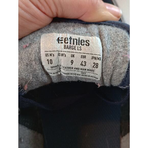 Etnies Men\'s Skateboard Shoes Barge LS Size 10 Navy Blue Suede Leather Upper main image 6